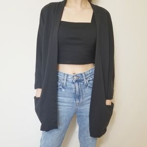 Aritzia Wilfred Free Black oversized sweater